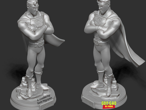 Superman 3D Baskı Modeli