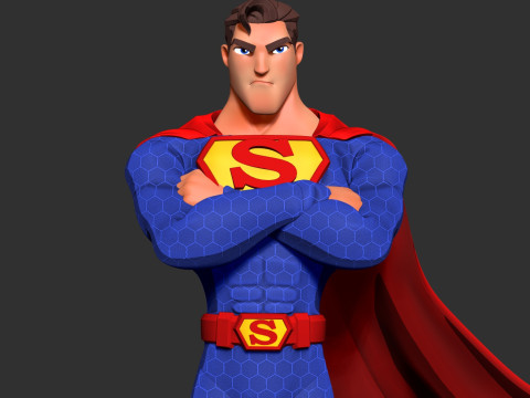 Superman 3D Baskı Modeli