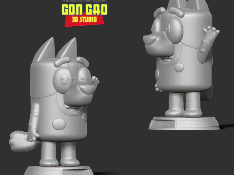 Muffin - Bluey Fanart 3D Print Model