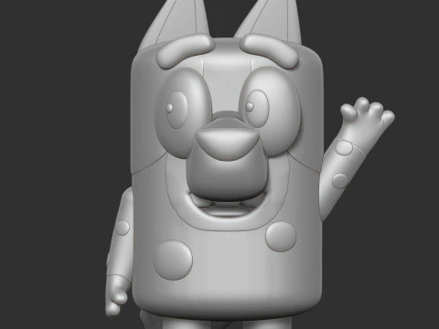 Muffin - Bluey Fanart 3D Print Model