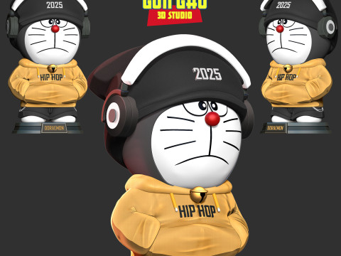 Doraemon Hip hop Modello di stampa 3D