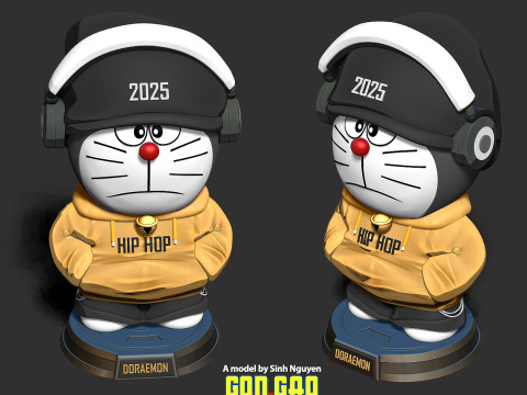 Doraemon Hip hop Modello di stampa 3D