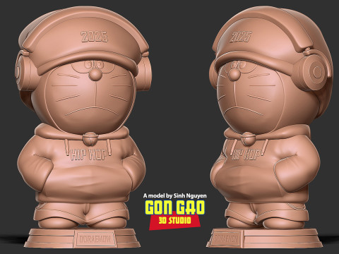 Doraemon Hip hop Modello di stampa 3D