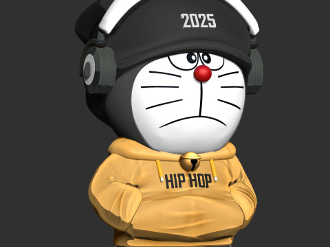 Doraemon Hip hop Modello di stampa 3D