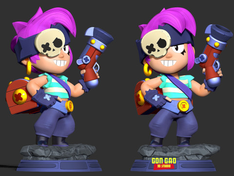Penny - Brawl Stars Fanart Modèles 3D en vedette