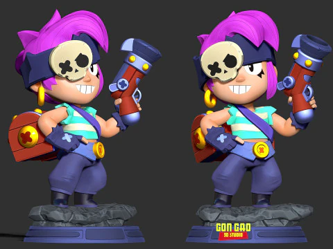 Penny - Brawl Stars Fanart 3D Print Model