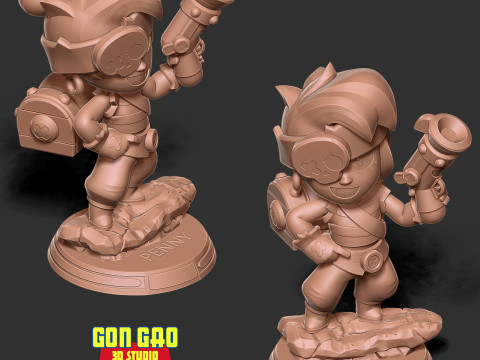 Penny - Brawl Stars Fanart Modèles 3D en vedette