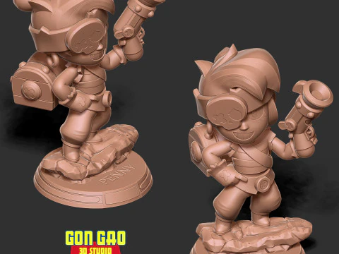 Penny - Brawl Stars Fanart 3D Print Model