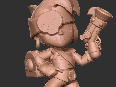 Penny - Brawl Stars Fanart 3D Print Model