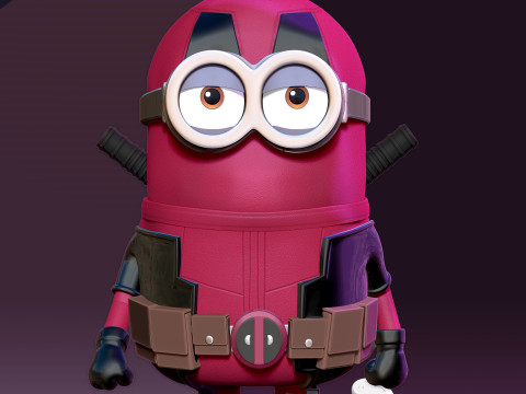 Deadpool Minion Modelo de Impressão 3D