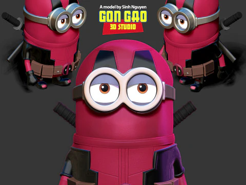 Deadpool Minion 3D Print Model