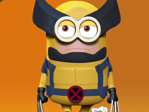 Wolverine Minion 3D Modelo de Impressão 3D