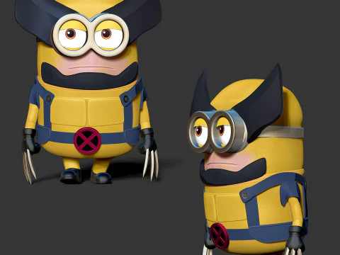 Wolverine Minion 3D 3D Print Model