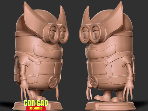 Wolverine Minion 3D 3D Print Model
