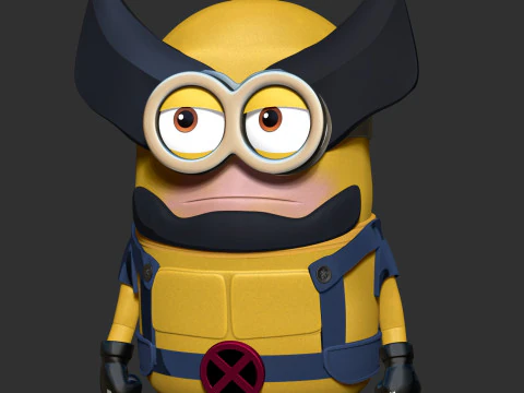 Wolverine Minion 3D 3D Print Model