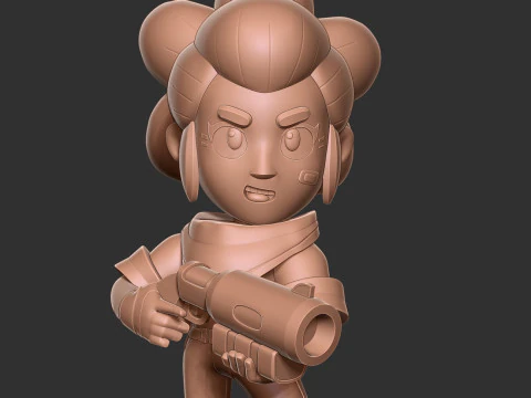 Shelly - Brawl Stars 3D Print Model