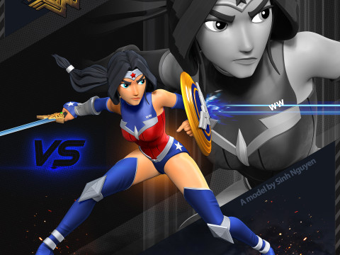 Wonder Woman 3D Принт Модель