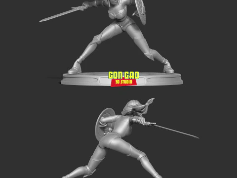 Wonder Woman 3D Print Model
