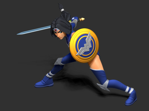 Wonder Woman Modelo de Impressão 3D