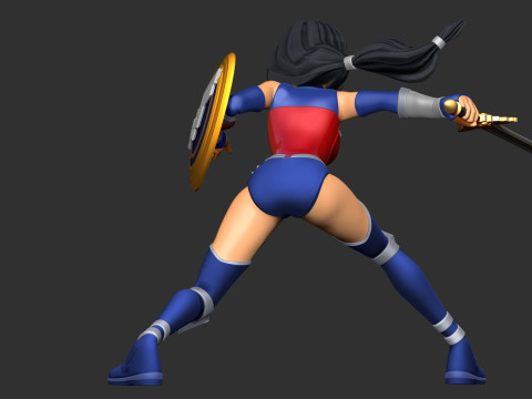 Wonder Woman Modelo de Impressão 3D
