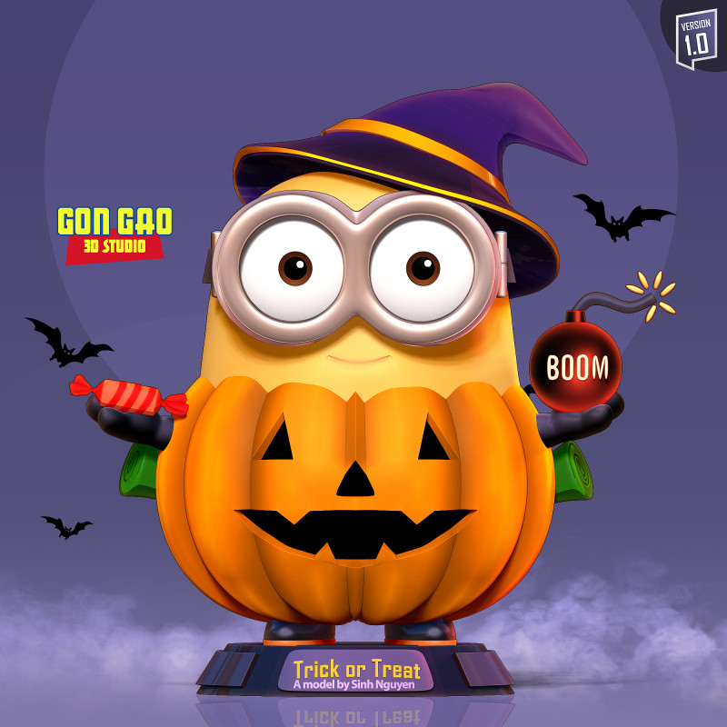 Halloween Bob Model do druku 3D .c4d .max .obj .3ds .fbx .stl .blend 