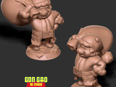 Santa Pooh Model do druku 3D