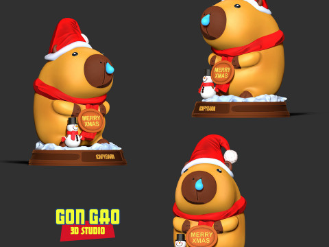 Winter Capybara Modelo de impresión 3D