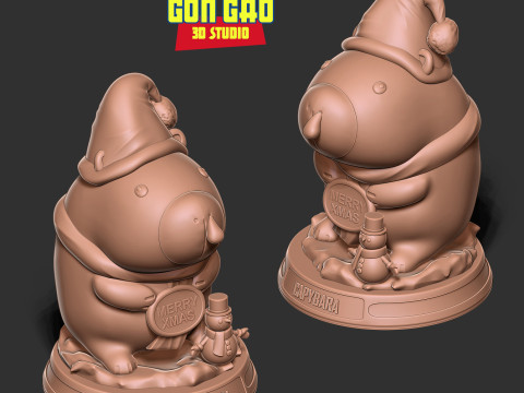 Winter Capybara Modelo de impresión 3D