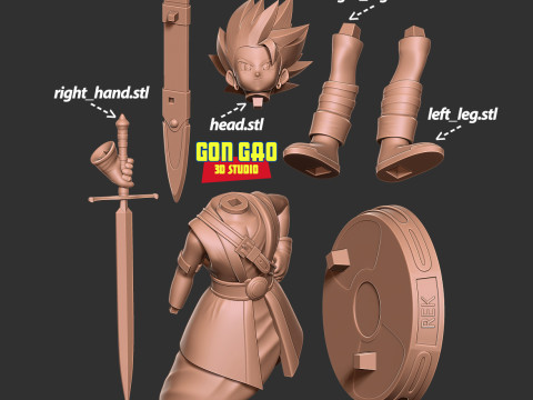 Rek - Dragon Quest 3D-Druckmodell