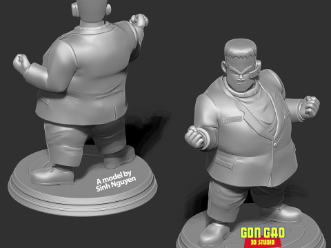 Android 8 - Dragon Ball Fanart Model Cetak 3D