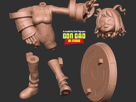 Kid Nejire Hado 3D Принт Модель