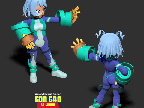 Kid Nejire Hado 3D Принт Модель