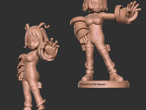 Kid Nejire Hado 3D Print Model