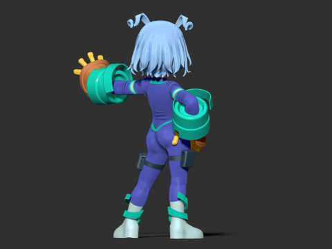 Kid Nejire Hado 3D Принт Модель