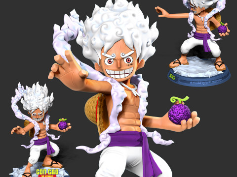 Kid Luffy Gear 5 3D Принт Модель