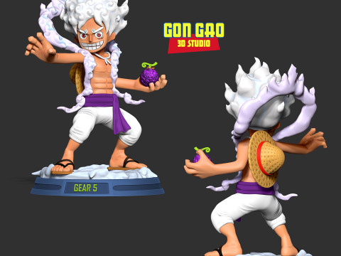 Kid Luffy Gear 5 3D Принт Модель