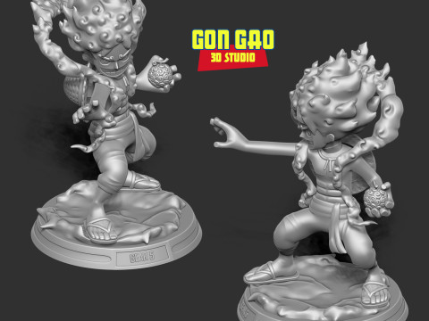 Kid Luffy Gear 5 3D Принт Модель