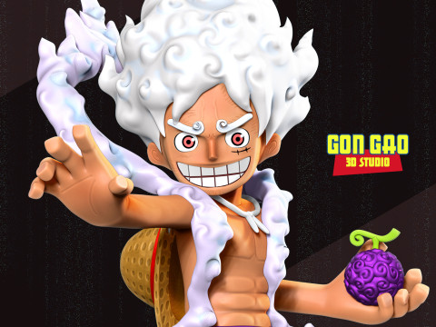 Kid Luffy Gear 5 3D Принт Модель