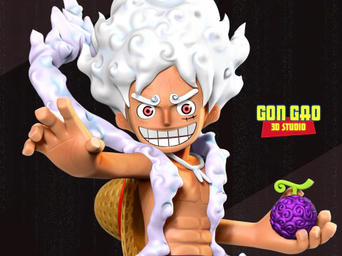 Kid Luffy Gear 5 3D Print Model
