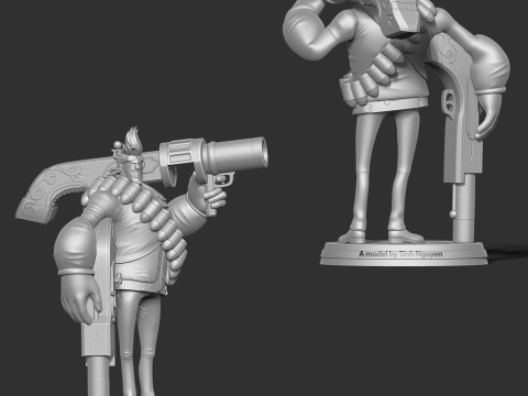 Franky - One Piece Fanart 3D-printmodel