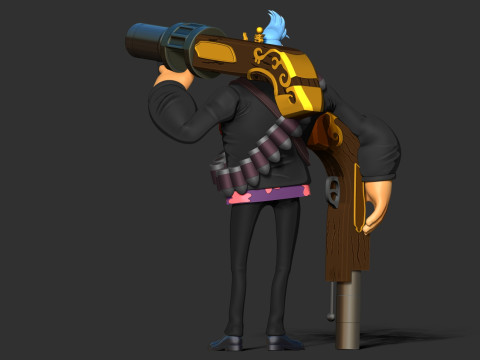 Franky - One Piece Fanart 3D-printmodel