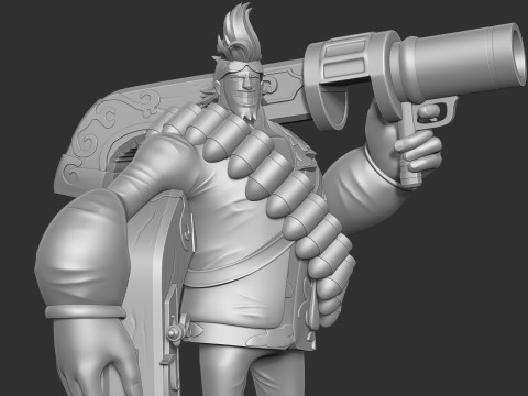 Franky - One Piece Fanart 3D-printmodel