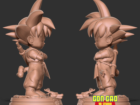 Kid Son Goku - Dragon Ball Fanart 3D-printmodel