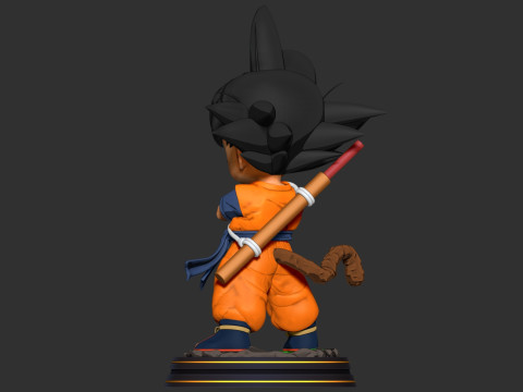 Kid Son Goku - Dragon Ball Fanart 3D-printmodel