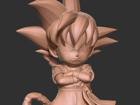 Kid Son Goku - Dragon Ball Fanart 3D-printmodel