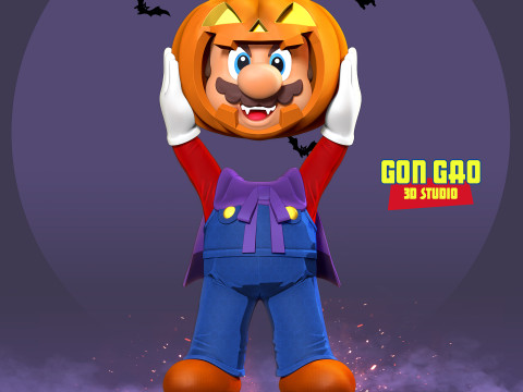 Magician Mario 3D Print Model