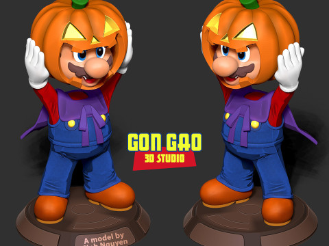 Magician Mario 3D Print Model