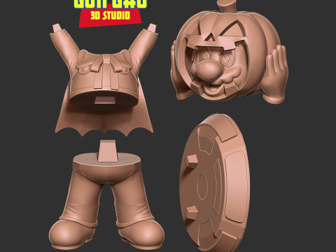 Magician Mario 3D Print Model