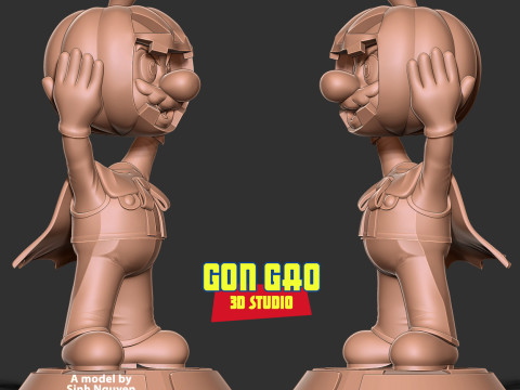 Magician Mario 3D Print Model