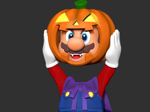 Magician Mario 3D Print Model